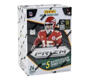 Panini NFL Prizm 2025 Hobby Blaster Box (Orange Ice Prizms)