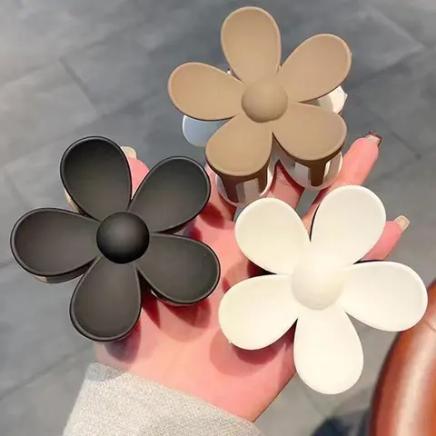 Fashion Large Floral Design Flower Hair Clip Hair Claw for Women As Summer Outfits 2024, Daily Use, Fashionable Hair Accessories for Women, Flower Claw Clips