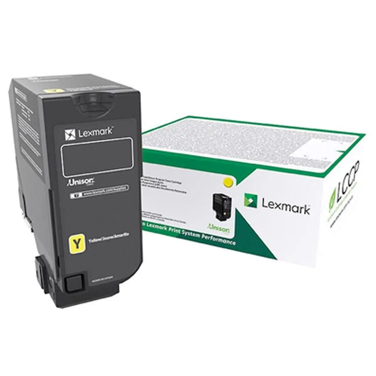 Lexmark CX725 Laser Toner Cartridge (Yellow) in Retail Packaging