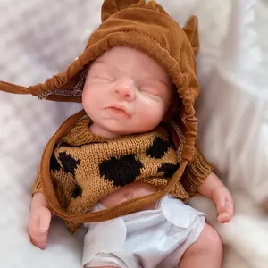 10Inch/26CM Waterproof Silicone Baby Boy Reborn Dolls Handmade Painted Full Body Soft Solid Silicone Reborn Dolls for Family Gift