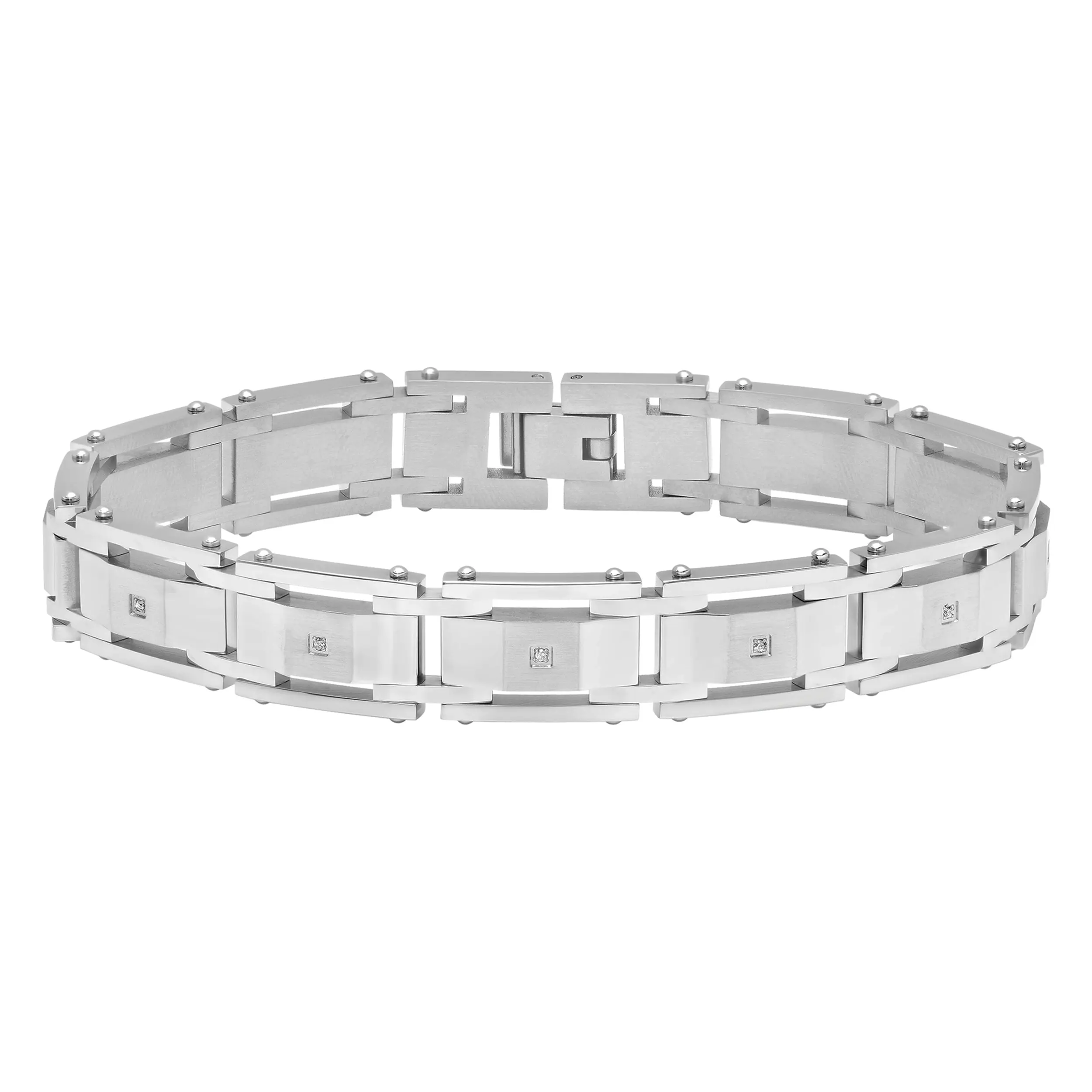 .05CT DIAMOND ACCENT LINK BRACELET