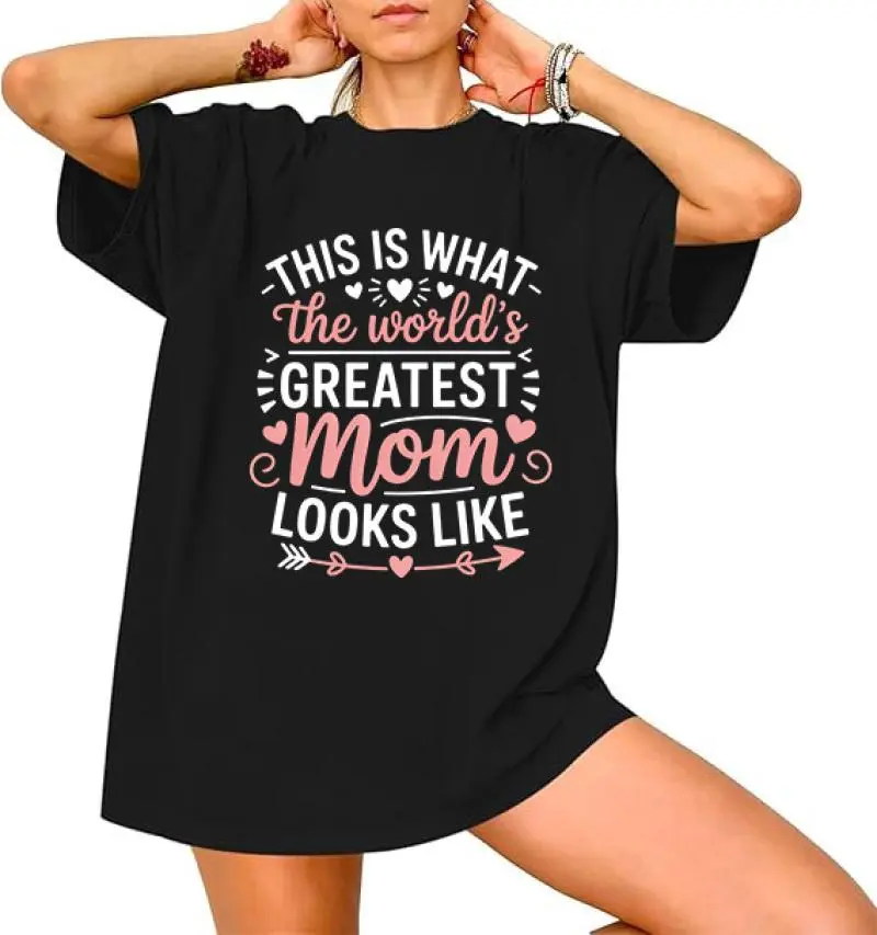 Worlds Greatest Mom T Shirt, Cute Mothers Day Gift, Best Mom Ever T-Shirts, Mother's Day Apparel, Mom Birthday, Mom Tee, Mom T-Shirt