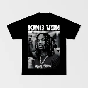King Von Graphic Tee Streetwear Style Shirt HY802