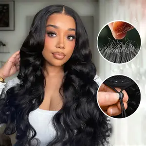 【HD LACE】Nadula HD BlendAway Cap Body Wave Wig 5x5 Invisible Lace HD Lace Cap with Drawstring 200% Density Black Body Wave Human Hair Summervibes TikTokShopStockUp