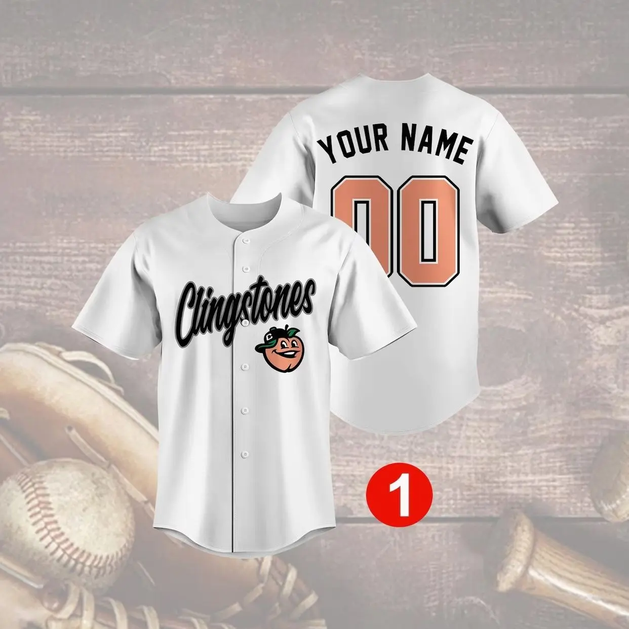 Custom Clingstones Baseball Jersey, Personalized Softball Shirt, Your Name and Number, Sports Team Uniform, Fan Gift Idea 3AI