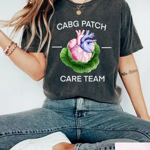 CVICU Nurse Shirt, CABG Patch Crew T-shirt, Retro Nurse Sweatshirt, Registered Nurse Gift, Cardiac Care Unit Outfit, Cardiology Tee Q