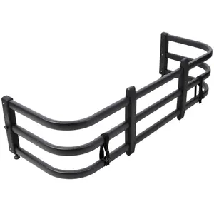 Truck Bed Extender, Aluminum Retractable Tailgate Extender,53.33"-67.75" Adjustable Length,Black