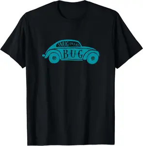 Volkswagen Beetle Snug In My Bug T-Shirt shirt of the day，cool tees，shirt for women，100%cotton Top Vintage