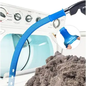 Dryer Vent Cleaner Hose Attachment for Vacuum, Flexible Lint Remover Tool for Deep Cleaning Narrow Spaces, Fire Prevention Dryer Vent Cleaning Kit for Laundry Room Home Maintenance