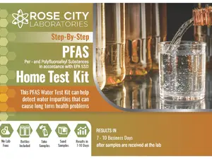 Rose City Laboratories PFAS Water Test Kit Step By Step Detection of Water Impurities No Lab Fees Bottles Included