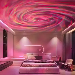 New For Galaxy Star Projector Night Light - USB Powered with Remote, Colorful LED Spiral Effect for Home & Office Decor, Ideal for Christmas, Parties, and Relaxation