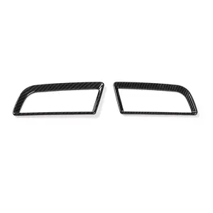 For 2015-2023 Ford Mustang Dashboard Side Air Condition Vent Trim Cover Car Interior Accessories ABS Material UV Resistant Easy DIY Install