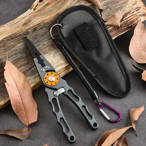 Aluminum alloy luya pliers, upper ring, hook picking, hook fishing line cutting, large fishing fish control device, portable non-slip fishing tool