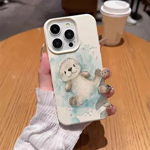 Cute Otter Pattern Shockproof Phone Case for iPhone 15 15 Plus 15 Pro 15 Pro Max 11 12 13 14 15 16 16 Pro Max New iPhone 17 17 Air 17 Pro 17 Pro Max
