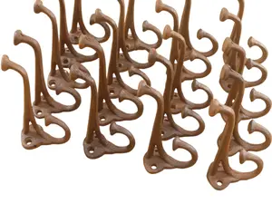 20 Rustic Cast Iron Coat Hat Wall Hooks Restore School Farm Towel Bath Kitchen