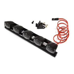 Realistic Roof Top Spot LED (5) Light Set 123mm Wide for 1/10 Off-Road Vehicles