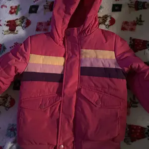 Toddler Girls' Striped Heavyweight Puffer Jacket - Cat & Jack