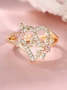 Fashion Minimalist Geometric Rings Synthetic Zirconia Inlay Exquisite Design sense Sparking Fashion Versatile Design Engagement Ring Daily Wear Jewelry Accessory for All Seasons for Women & Girls