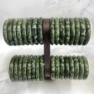 Spinach Green Xiuyan Jade Hard Bangle(One Among Diverse Variants)