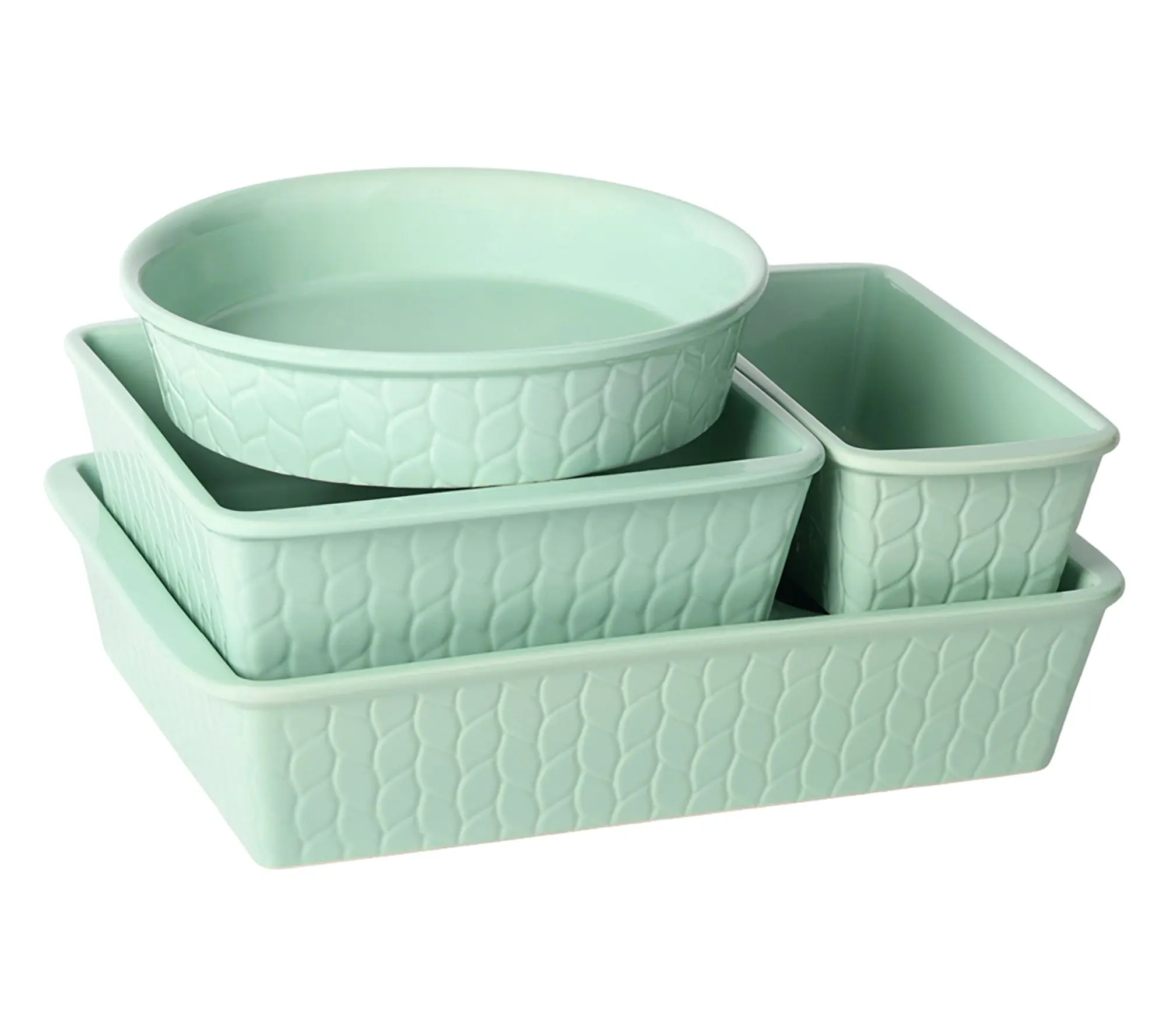 Temp-tations Carved Willow 5-Piece Nestable Bakeware Set Temp-tations Carved Willow 5-Piece Nestable Bakeware Set
