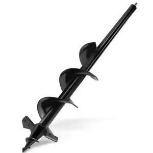 Bit for Planting - 4"X24" Auger Post Hole Digger for Fence- 1/2" Hex Drive Drill