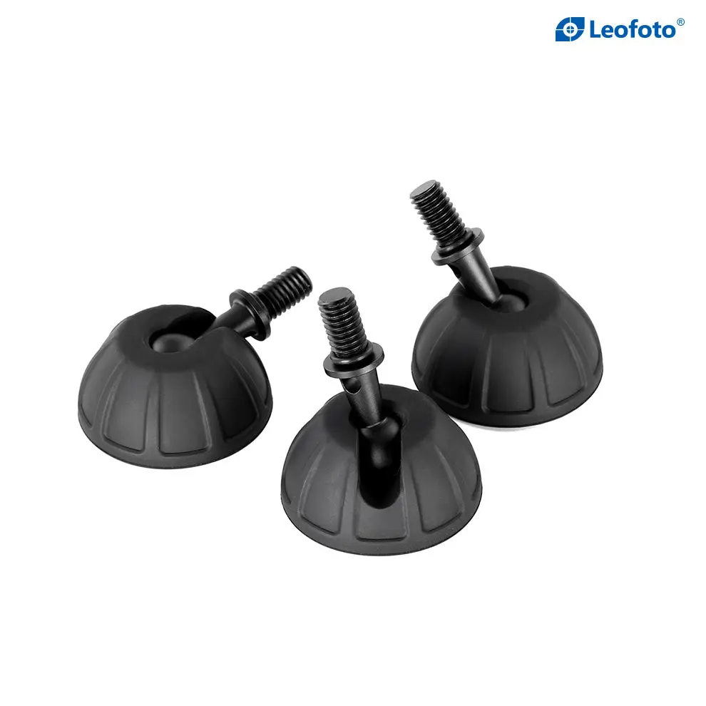 Leofoto SC-50/SC-80 Set of 3 Universal Rubber Tripod Feet 3/8" Grippy
