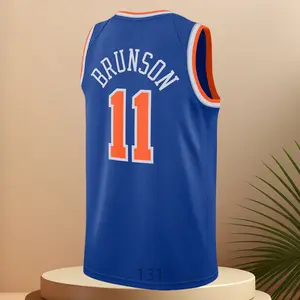 Men's Classic-Design Sleeveless stitched Basketball Jerseys Blue shirt 2025
