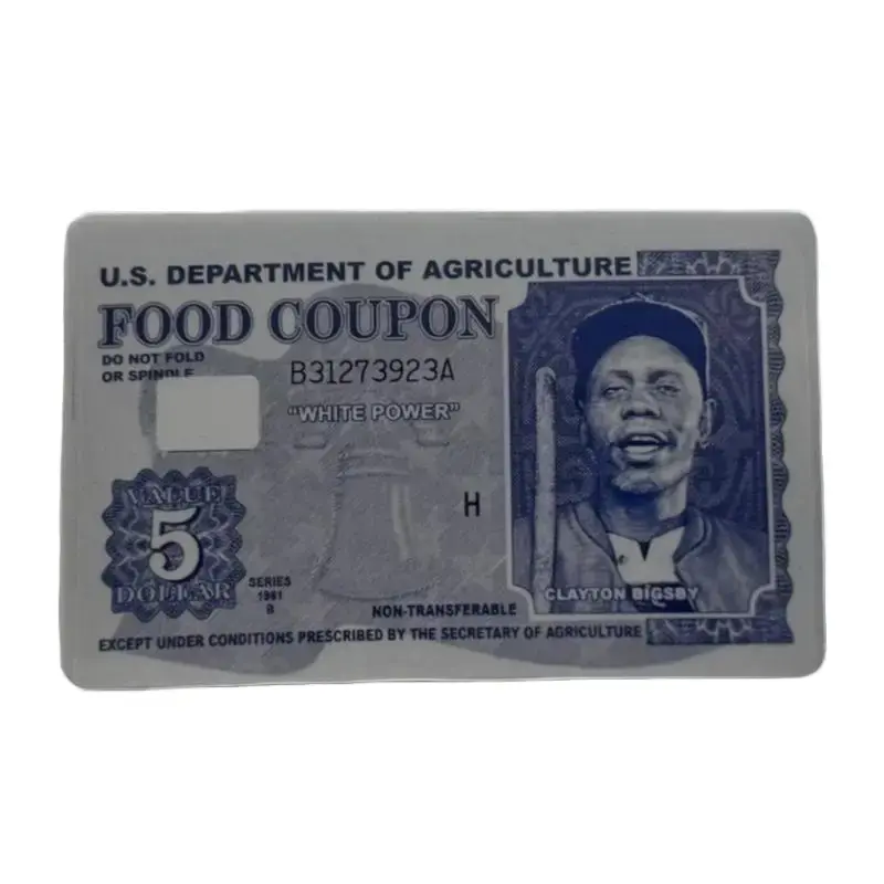 Clayton Bigsby Meme Credit Card Skin | Dave Chappelle Parody Vinyl Wallet Decal | Funny Tap-to-Pay Sticker Skit Controversial Hilarious Funny Stickers
