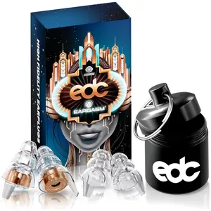 Eargasm High Fidelity Earplugs: EDC 2025 Festival Edition - Noise Reducing Ear-Plugs for Hearing Protection at Music Festivals, Loud Environments, Concerts, Live Events, Sporting Events