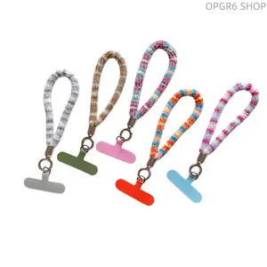 Vibrant Dopamine Tone Woven Mini Wristband, Portable Anti-Drop Short Lanyard Suitable for Keys, Camera, Water Bottles and Daily Bags