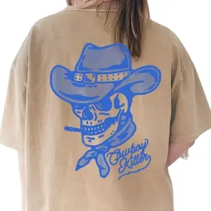 cowboy killer shirt, rodeo shirt, western graphic tee, comfort colors tshirt, country concert shirt, western t shirts,cool gift for friends, fun tee, street shirt, summer shirt Top Womenswear Streetwear Casual Crewneck Round Neck Baggy Loose
