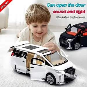1:24 Scale Diecast Car Toy - Children's Alloy Car Toy with 6 Openable Doors & Shock Absorption Effect - Luxury Car Model Toy made of Alloy & ABS Plastic.