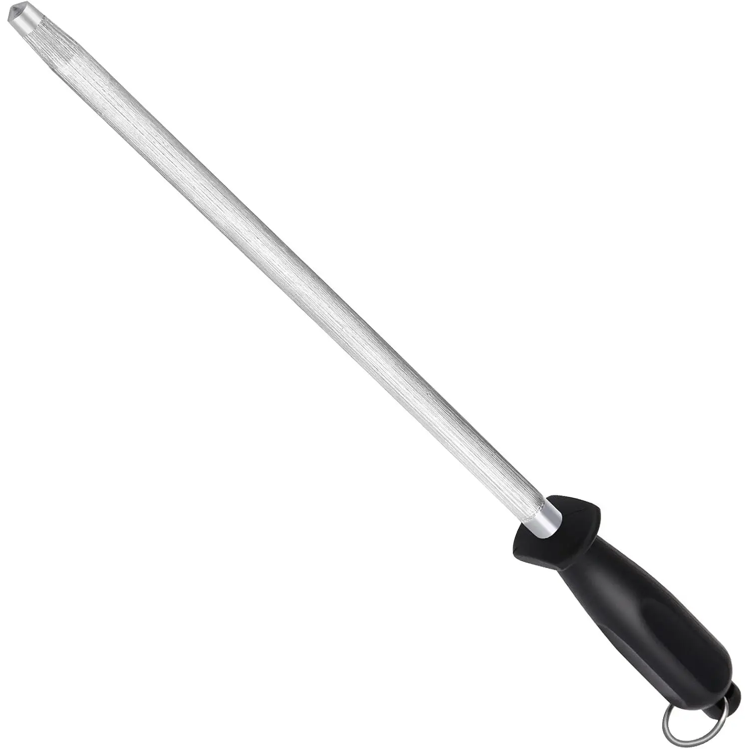 Honing Steel  Sharpening Rod 12 inches,  Carbon Steel  Sharpener Stick, Easy to Use Honer for  and Rod Sharpeners - Daily Maintenance