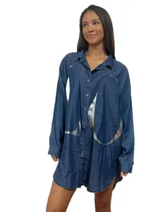 Blue Denim Shirt Dress