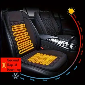 Car Seat Cushions Front Dual Seats (driver & Passenger), Winter Heated Car Seat Pads, Warm Comfort Set of Two, Model 1816, Automotive Interior Cushion