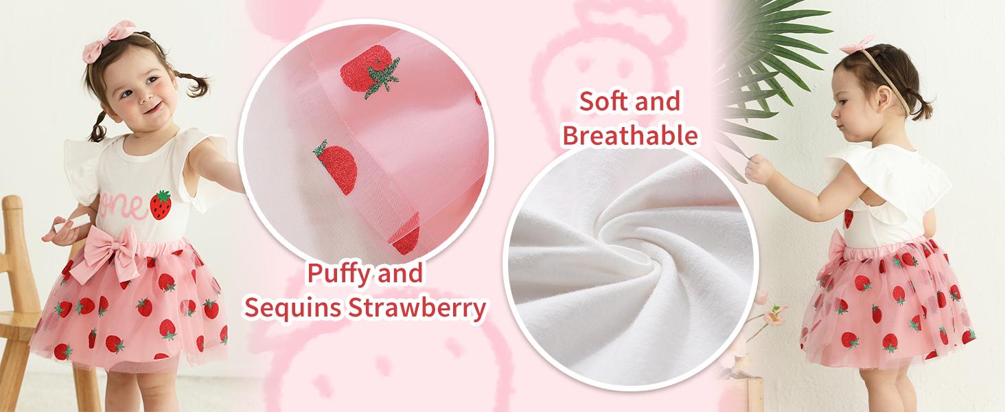 Baby Girl 1st Birthday Outfits One Year Old Clothes Romper Tutu Cake Smash Skirt with Headband Baby Girl Gifts