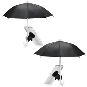 Pack of 2 Phone Umbrella for Sun, Magnetic Cellphone Sunshade Shield Umbrella, Universal Phone Umbrella Sun Blocker Cover Visor for Beach Pool Outdoor Tiktok YouTube Video Photo Watching Shooting Anti-Glare