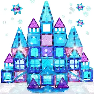“Magnetic Tiles Building Blocks 3D Toys for Kids Ages 3-10 – Educational STEM Magnetic Toys, Princess Castle & Creative Pretend Play Gifts for Girls & Boys”