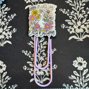 GIANT Paperclip Bookmark - 4 Inch Acrylic Bookmark with Fun Designs, Buy 5 and Get One FREE, Perfect for Gifts and Stocking Stuffers