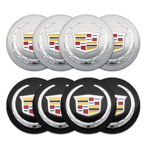 4PCS 56mm Car Wheel Hub Center Cap Emblem Stickers Car Decals For Cadillac Escalade CTS ATS XTS CT4 CT5 XT5 XT4 XT6 CT6 SLS SRX BLS STS DTS Deville