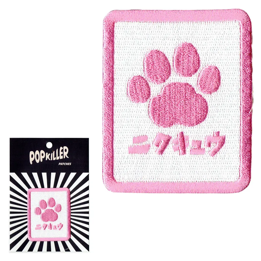 Nikukyu (Cat's Paw) Sew/Iron on Patch