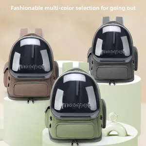 Space Capsule Pet Backpack Carrier - Breathable Mesh Backpack with Bubble Window, Portable Cat Dog Carrier for Travel, Hiking and Daily Use