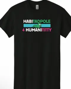 HabiTadpole 4 HumaniTitty Short Sleeve T-Shirt - Fitted Crew Neck Casual Summer Tee for Awareness