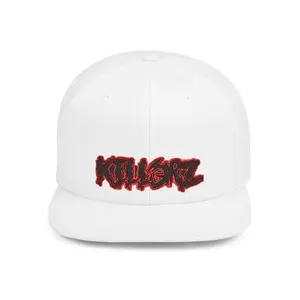 Killer Vibes Flat Bill Snapback Hat | Trendy Streetwear Cap, Adjustable Snapback Hat, Custom Embroidered Cap, Men's and Women's Accessories