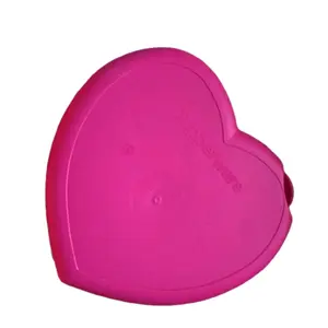 Tupperware Heart Container for Snacks Lunch Sandwich and More Pink Heart Shape Storage Box for Food Compact Design Versatile Use