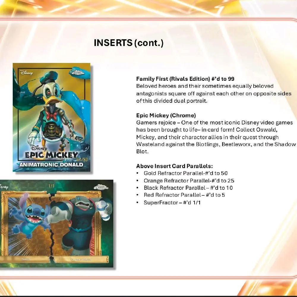 binder for oversized pokemon cards 2025 Topps Chrome Disney Chrome Hobby Box