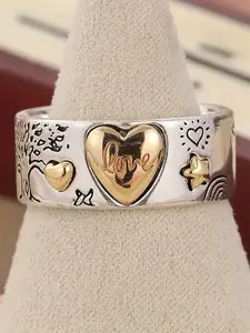 1 PC Charm Heart Cluster Ring For Women Heart Shaped Ring For Valentine's Day Gift Wedding Anniversary Party Jewelry