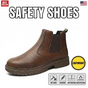 Advanced Comfortable Breathable Unisex Safety Shoes: Puncture-proof Smash-proof Splash-proof Waterproof Chef Shoe, Anti-slip Durable Outdoor Work Footwear