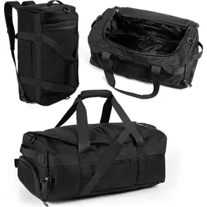 3-in-1 Duffle Bag Backpack for Men & Women -Gym Backpack with Cup Holder, Shoe & Laptop Compartment with Ventilation for, Workout, Traveling - 10.5' x 18' x 7.5' Inches
