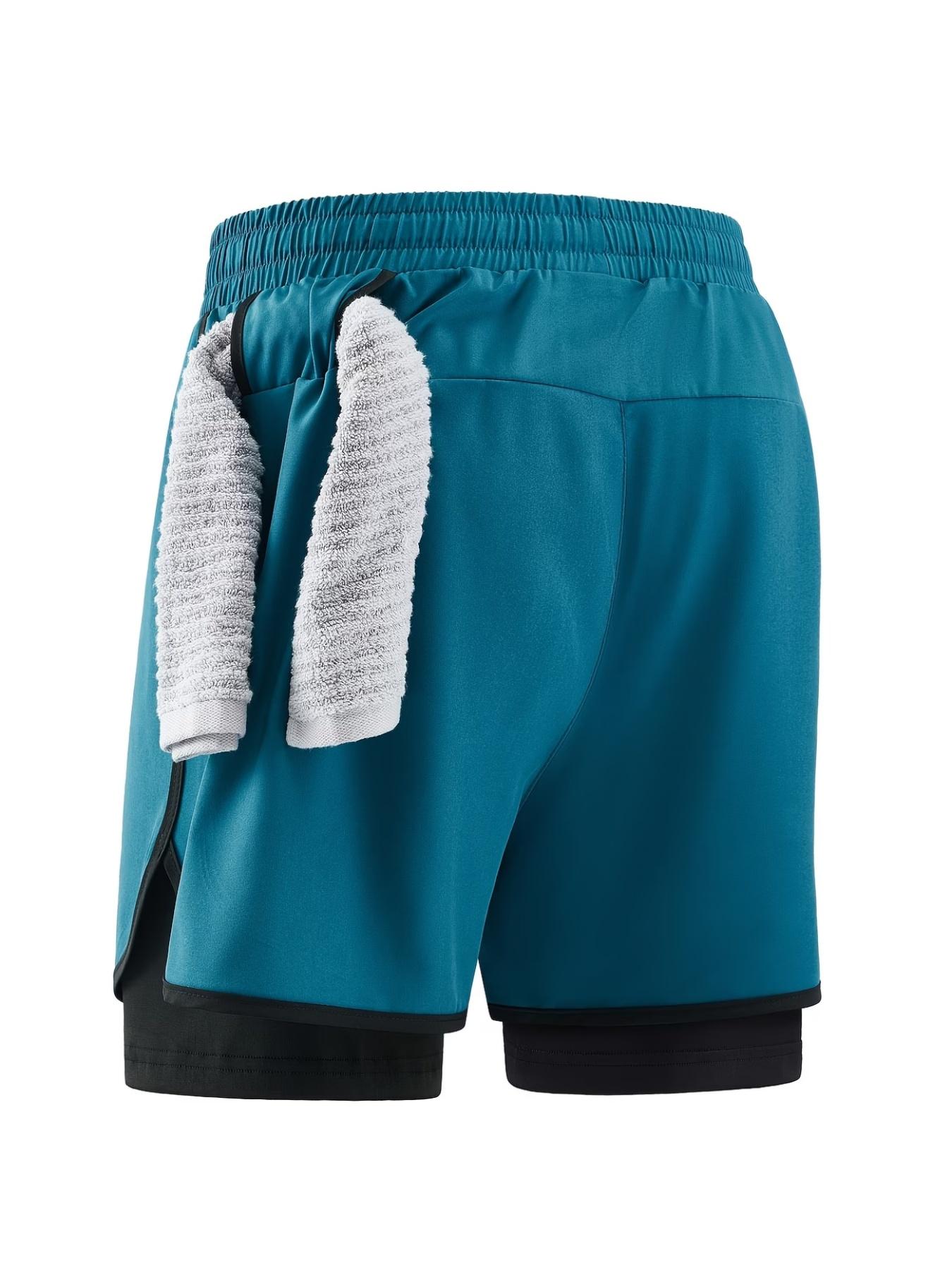 Men’s quick-dry outdoor sports shorts, breathable and comfortable, with pockets and drawstring, elastic waistband, suitable for outdoor fitness activities.